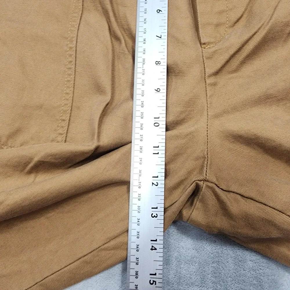 Banana Republic Pants Womens XXL Beige Linen Blend Twill Crop Pull On Pockets